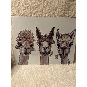 New Alpaca Trio Decorative Metal Tin Sign Made in the USA